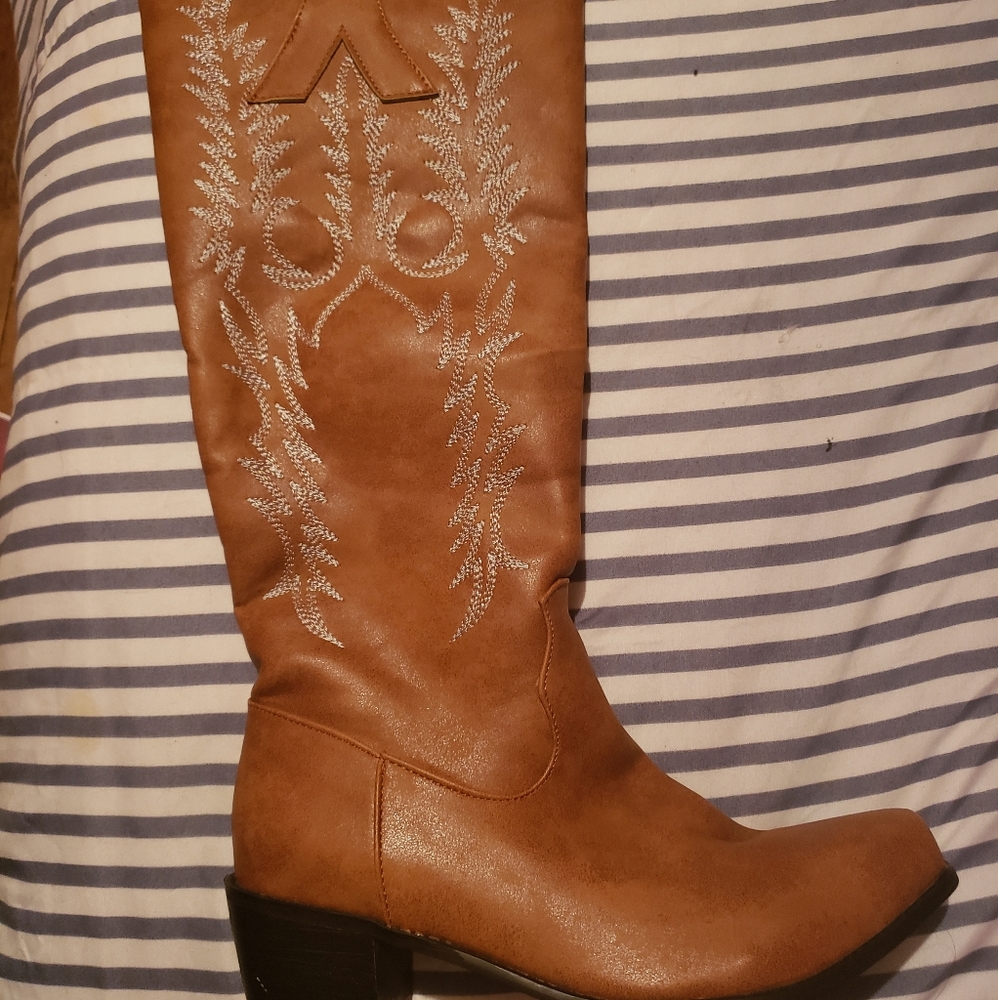Knee high boots frye